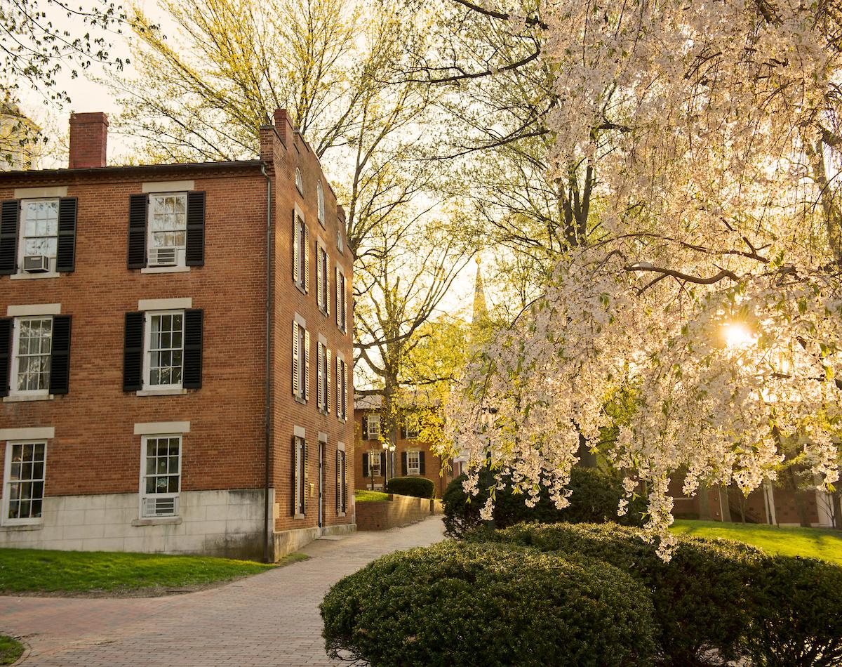 Photo of McGuffey Hall at Ohio University, located on College Green